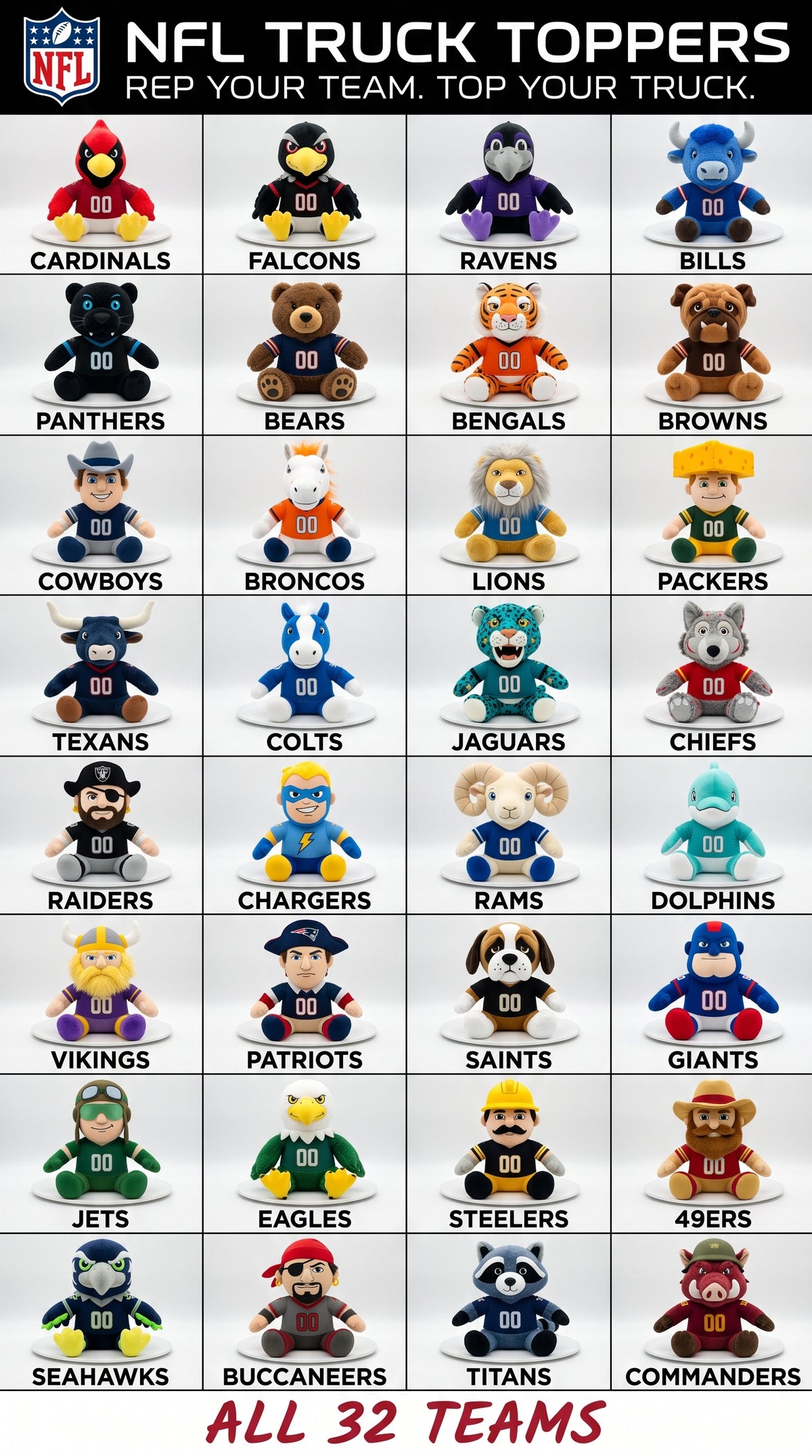 NFL Truck Toppers